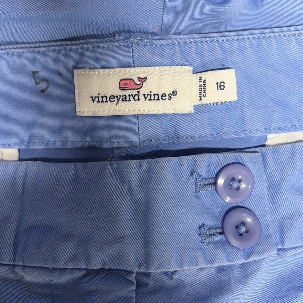 Women’s Size 16 Vineyard Vines Cotton/Spandex Shorty Shorts - Periwinkle Blue - Picture 4 of 6